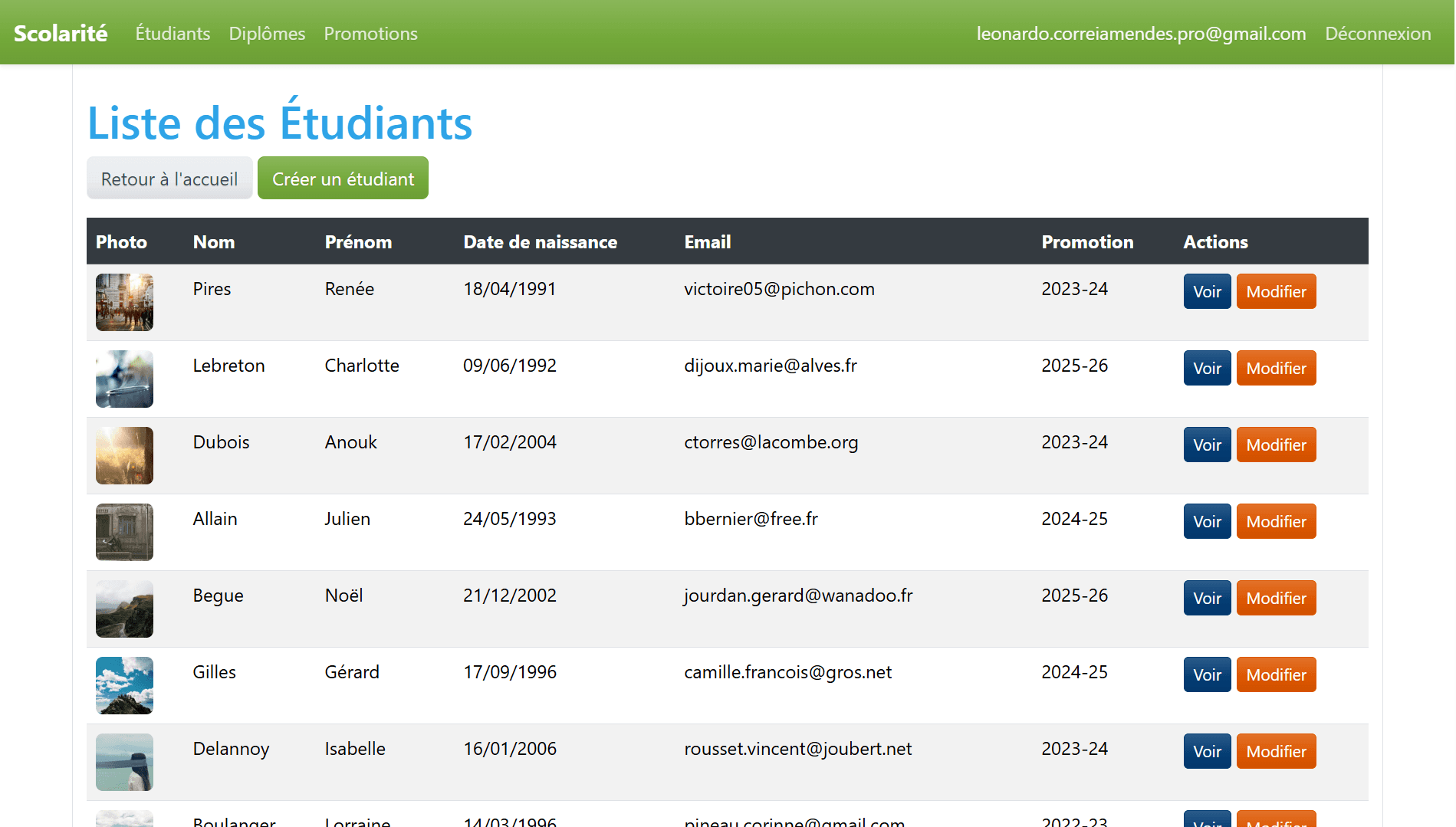 Gestion des diplômes